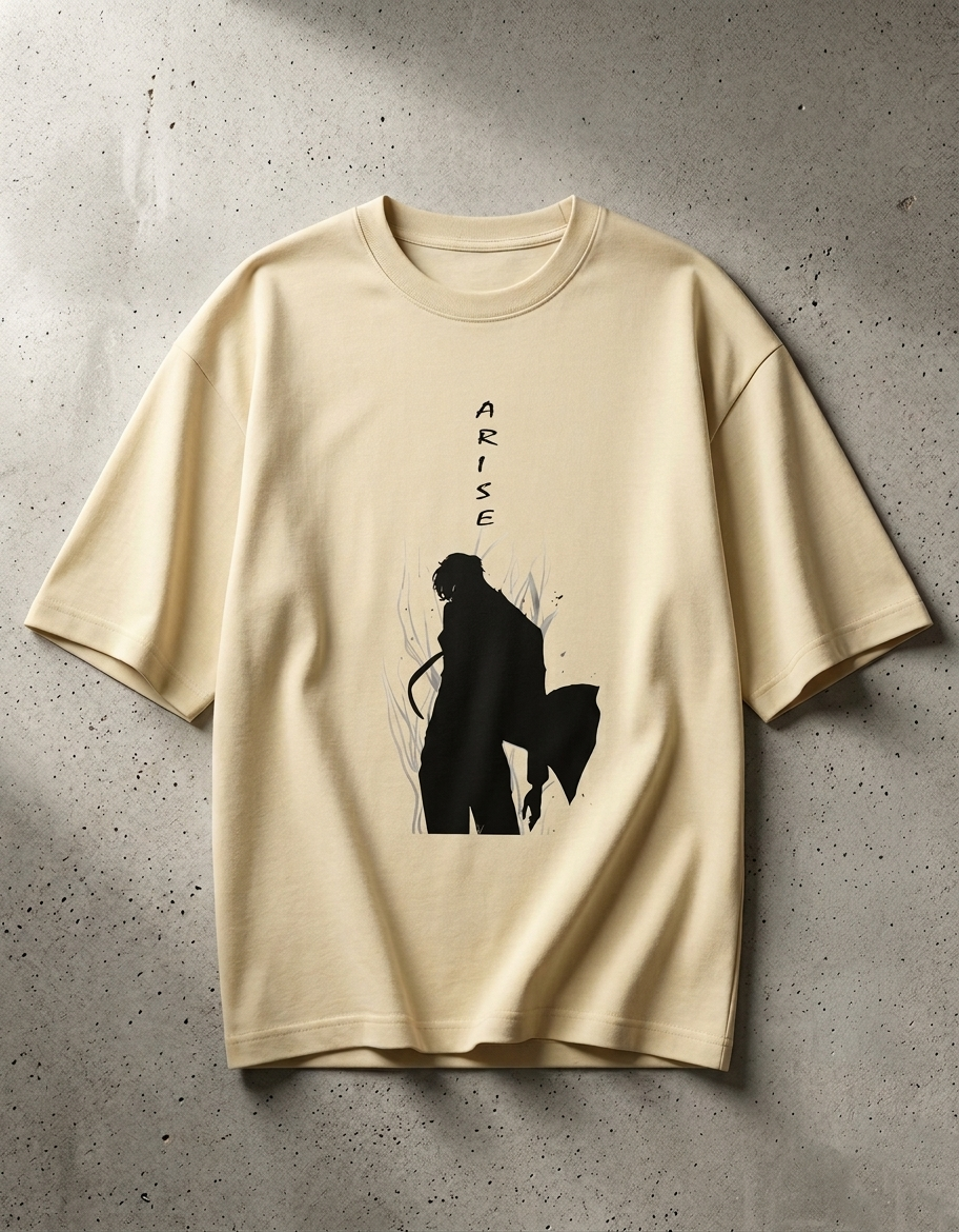 ARISE Oversized Graphic Tee – Premium Anime Streetwear T-Shirt