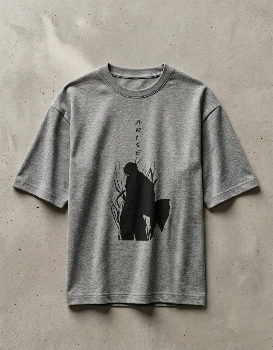ARISE Oversized Graphic Tee – Premium Anime Streetwear T-Shirt