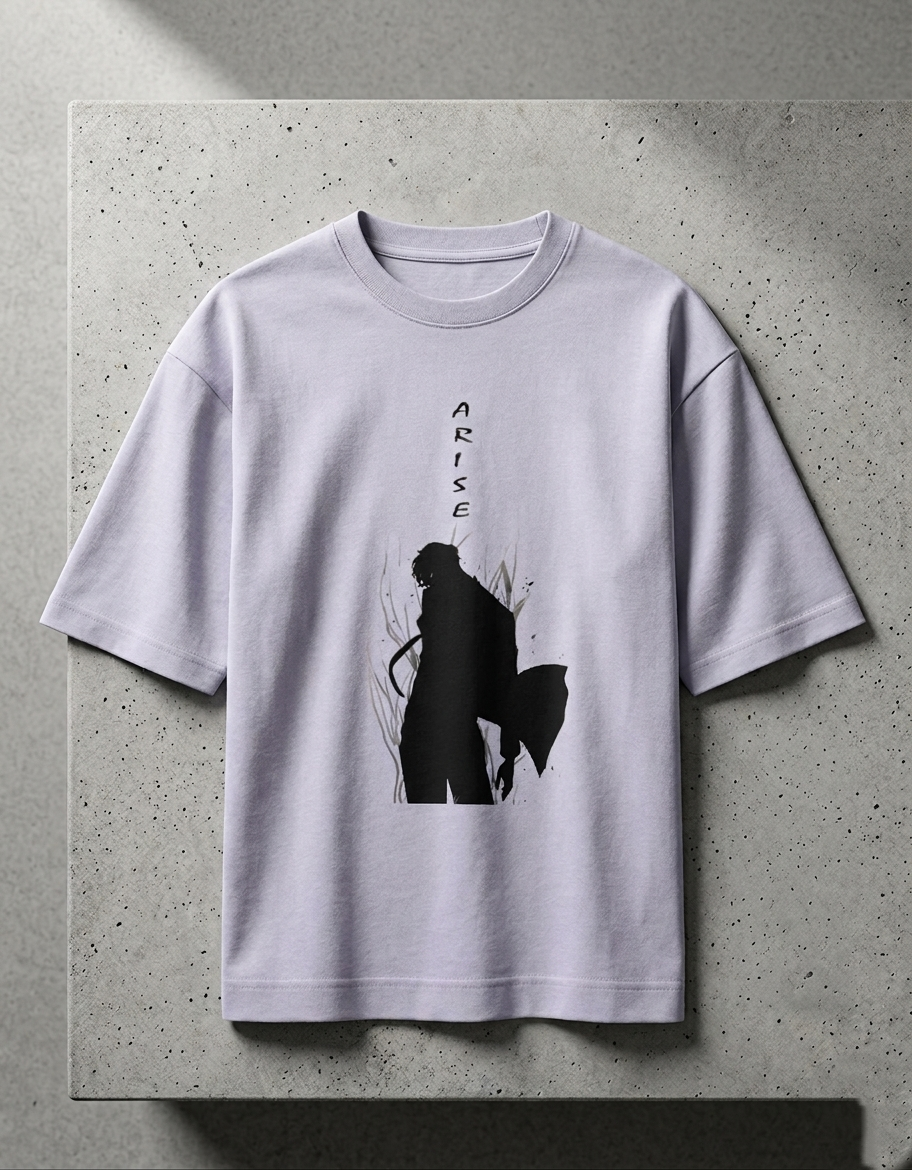ARISE Oversized Graphic Tee – Premium Anime Streetwear T-Shirt