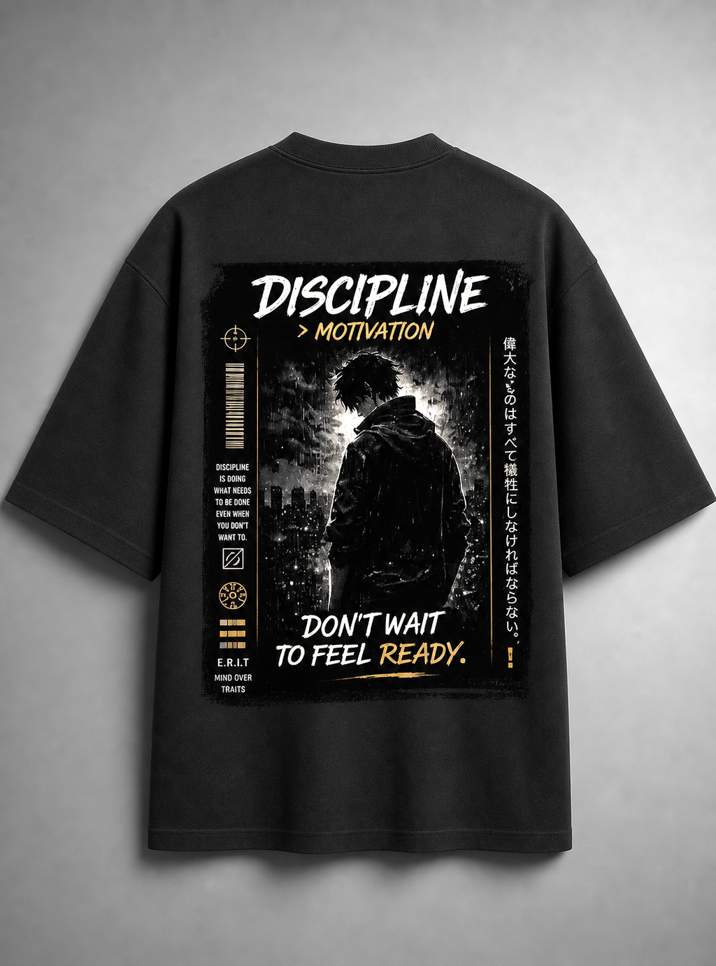 No Days Off Oversized Streetwear T-Shirt – Discipline Graphic Tee