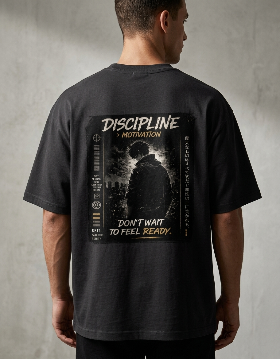 No Days Off Oversized Streetwear T-Shirt – Discipline Graphic Tee