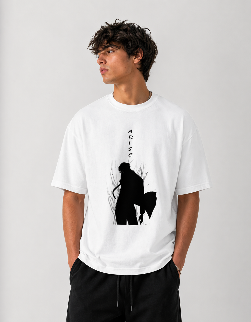 ARISE Oversized Graphic Tee – Premium Anime Streetwear T-Shirt