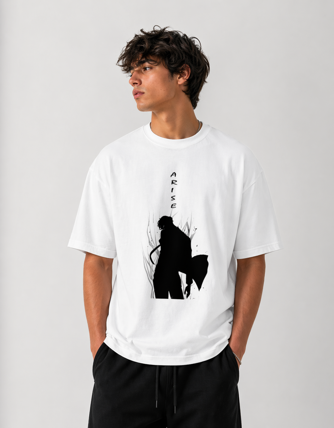 ARISE Oversized Graphic Tee – Premium Anime Streetwear T-Shirt