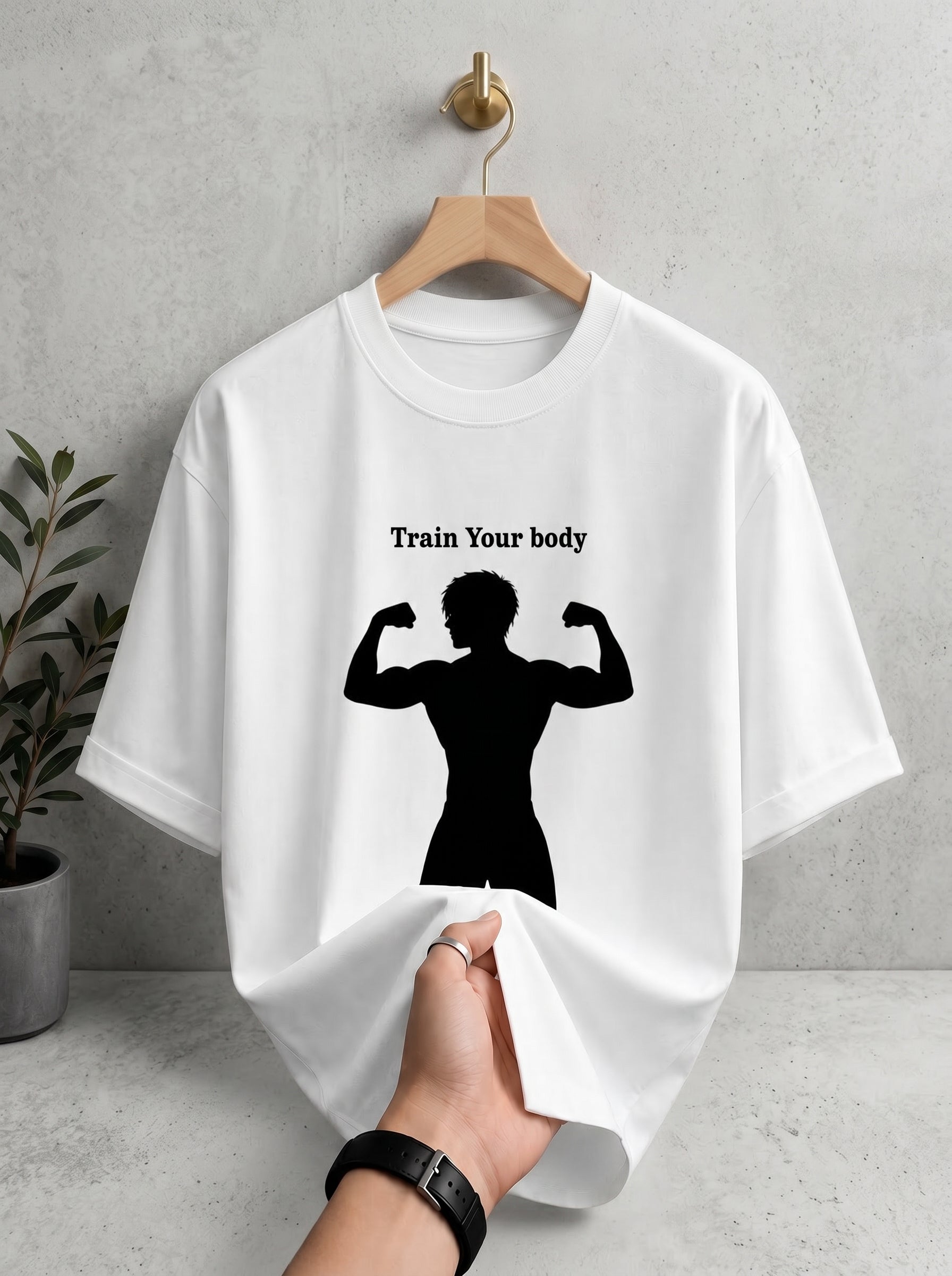 Train Your Body Oversized Graphic Tee