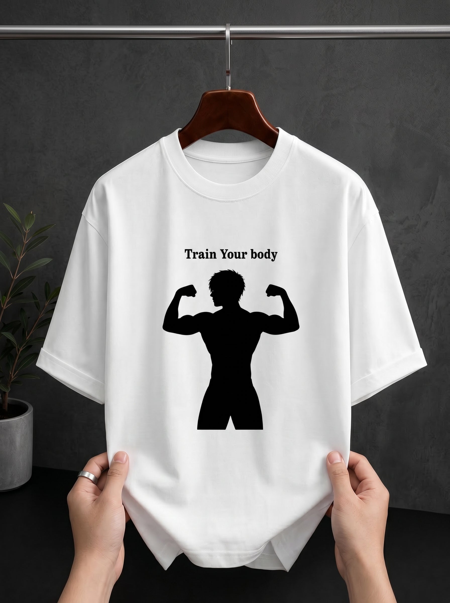 Train Your Body Oversized Graphic Tee